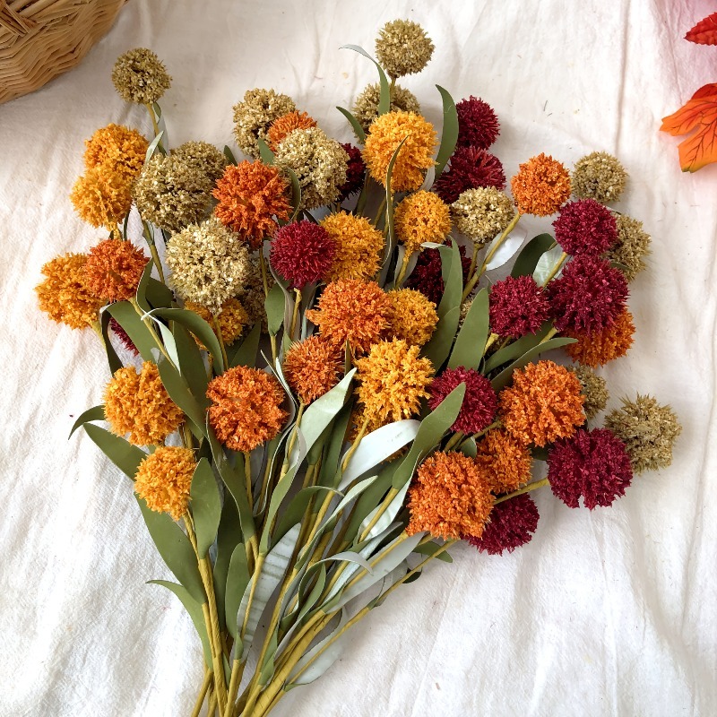 Florist Supply Bulk - 42cm 데이지 드라이플라워 인조꽃 헤드 홈데코