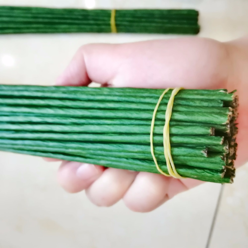 Florist Supply Bulk - 1mm 2/3/4/5mm 40/60cm 짙은 녹색 와이어