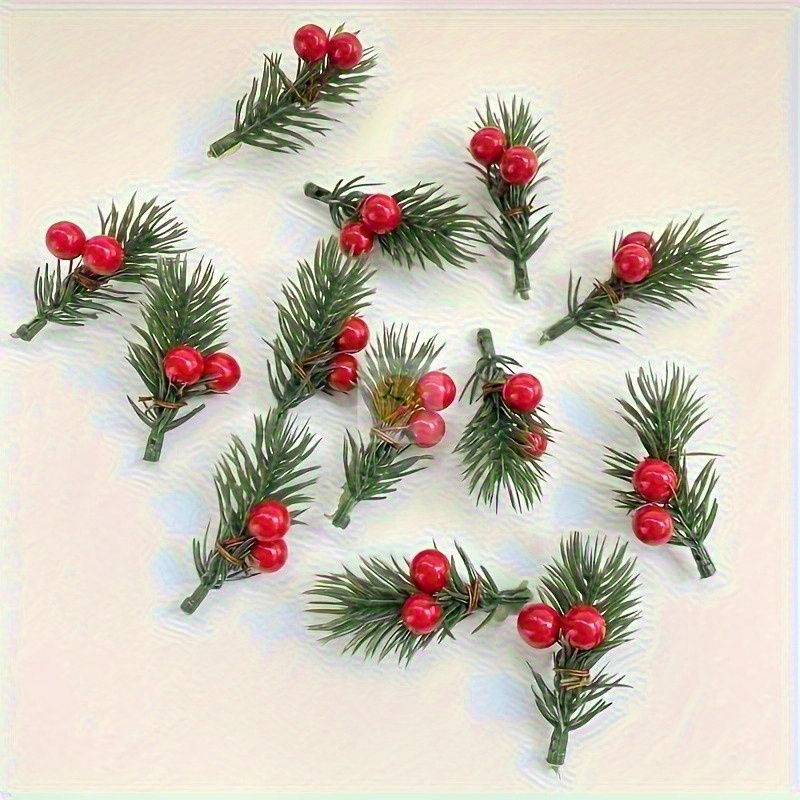 인조 크리스마스 소나무 가지 20개, 사실적인 빨간 열 - Supply Florist 리뷰 및 가격