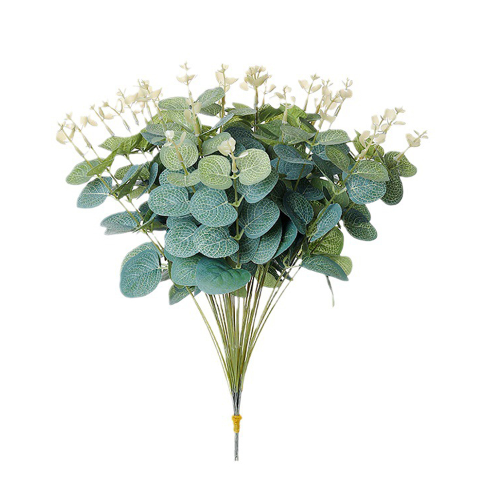 20PCS 가짜 식물 실크 유칼립투스 잎 Diy 크리스 - Florist Supply Vases 리뷰 및 가격