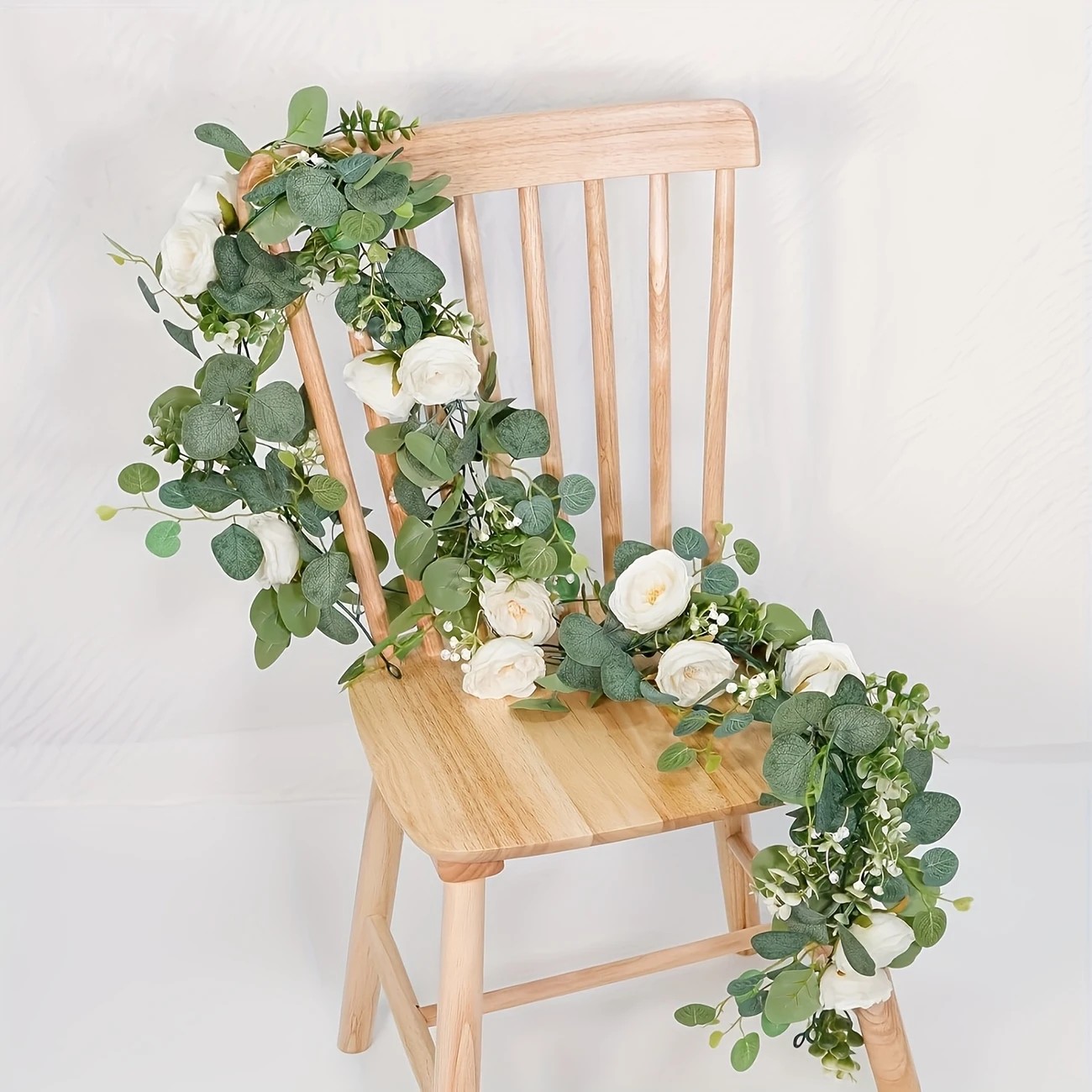 70인치 유칼립투스와 장미 꽃 장식 - 가정 장식, 결 - Eucalyptus Preserved 리뷰 및 가격
